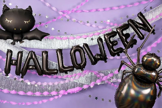 Μαύρα Μπαλόνια Φράση Halloween