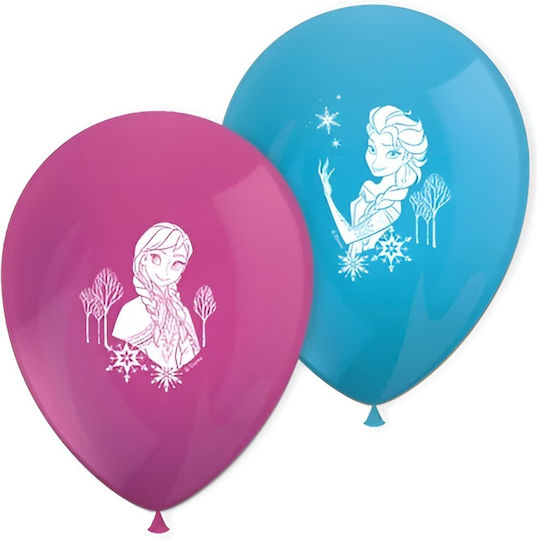 Σετ 8 Μπαλόνια Βάπτισης Disney Princess Latex Πολύχρωμα 28εκ.