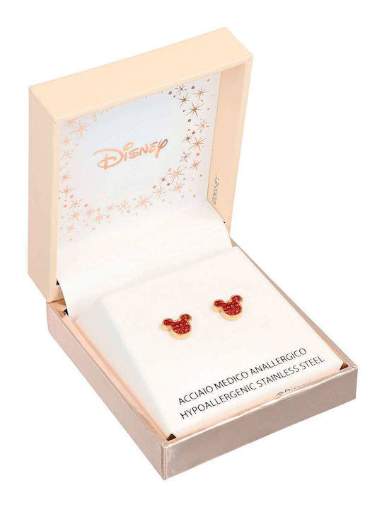 Disney Mickey Mouse Kids Stud Earrings with Stones Made of Steel