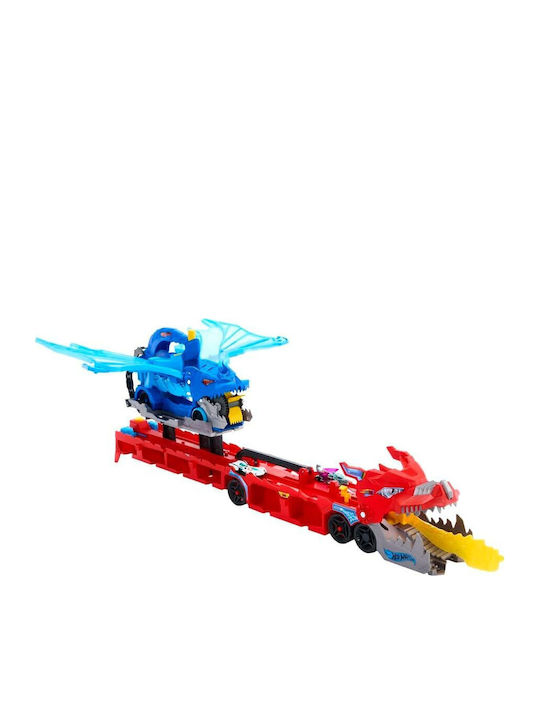 Lumânare De Paște Cu Jucărie Ultimate Dual Dragon Transporter Camion Pentru 4+ Ani Hot Wheels