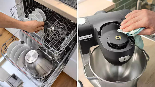 Bosch Κουζινομηχανή 1600W με Ανοξείδωτο Κάδο 5.5lt