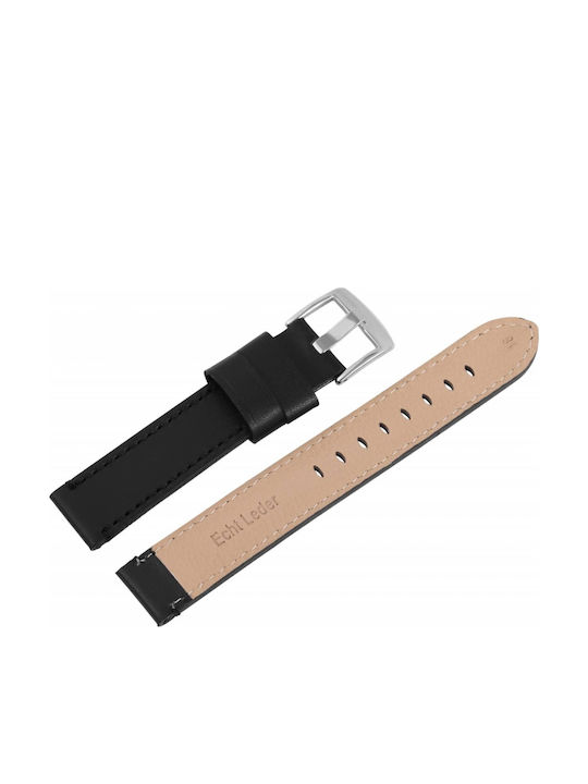 Steinmeister Leather Strap Black 24mm