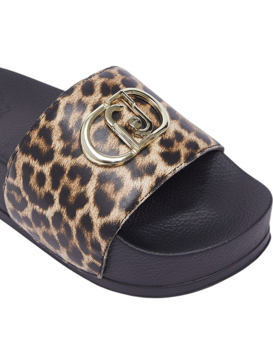 Women's Summer Platform Shoes in Brown Slipper Style