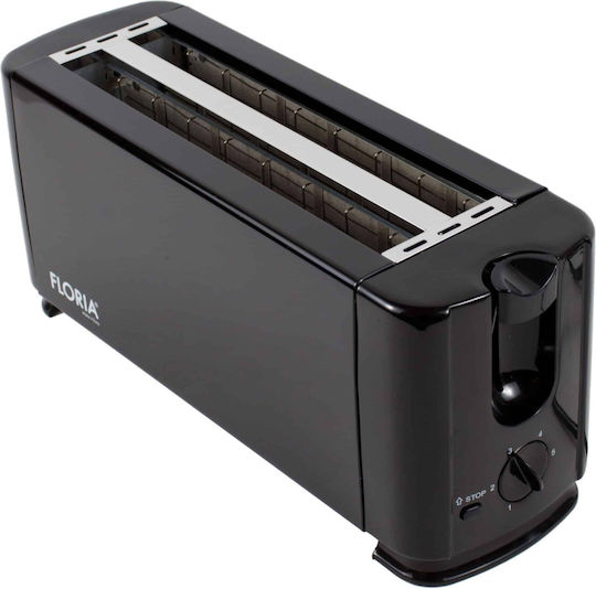 Toaster 4 Slots 1300W Black