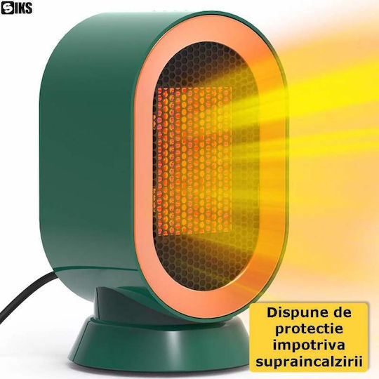 Fan Heater General Use Floor Standing Green 1200W