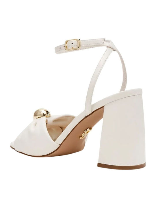 Leather Sandals White