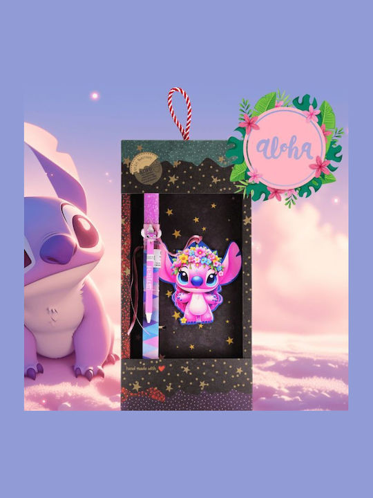 Πασχαλινή Λαμπάδα Lilo & Stitch Στρογγυλή Χειροποίητη