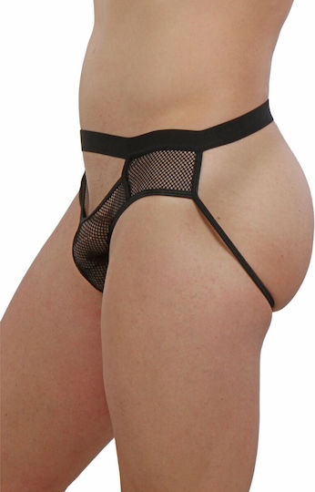 Soiemio Men's Underwear Jockstrap Black