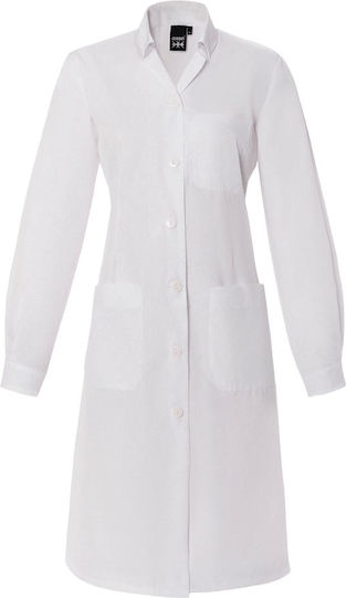 Axon Sante Female Medical Dressing Gown White