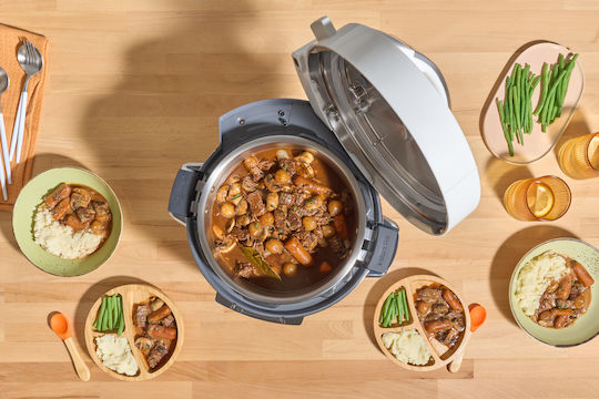 Instant Pot Pro Max Wifi Πολυμάγειρας 1200W με Χωρητικότητα 5.7lt Λευκός