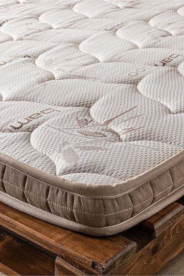 Orthopedic Mattress Topper Bed With Bamboo Fibers Brown (150x200cm)