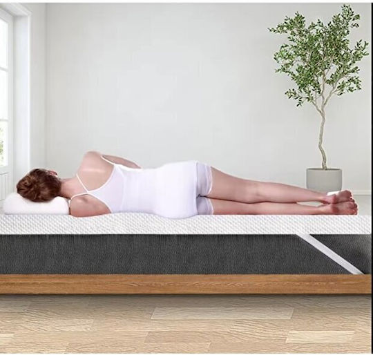 SteweHome Ανώστρωμα Nice Orthopädisch Einzel Und Doppel Weiß (100x200x10cm)