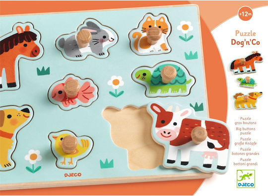 Puzzle Pentru Copii Din Lemn Cu Piese Peg Djeco