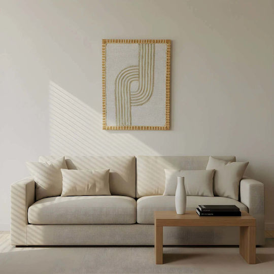 Phos & Gaia Wall Decor Lines Made of Fabric 30cm