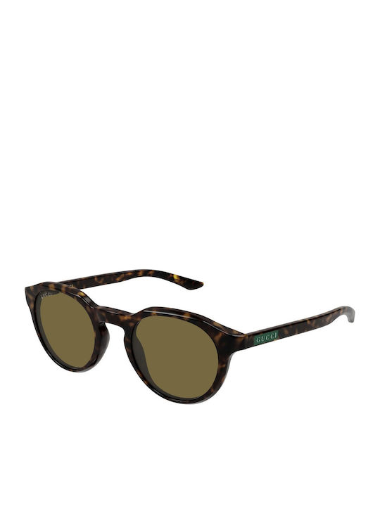 Gucci Unisex Sunglasses With Brown Horn-Rimmed Frame And Brown Lens GG2079S 002