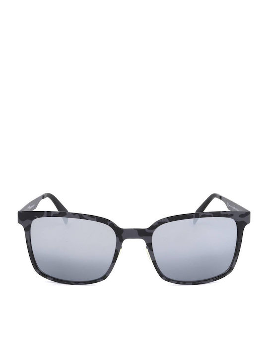 Italia Independent Men's Sunglasses with Black Metal Frame and Gray Lens 0500.153.000