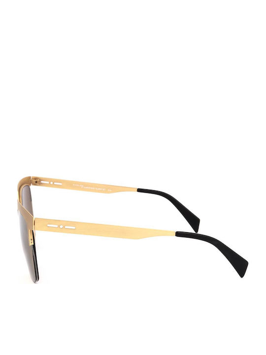 Italia Independent Unisex Sunglasses with Black Frame and Gold Gradient Lens 0503.120.120