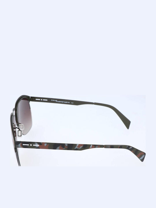 Italia Independent Herren Sonnenbrille mit Gray Metall Gestell