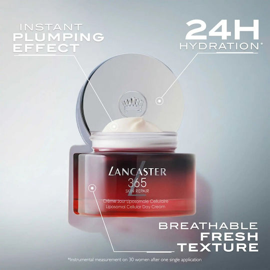 Lancaster 365 Skin Repair 24ωρη Κρέμα Προσώπου για Ενυδάτωση & Αντιγήρανση με Υαλουρονικό Οξύ 50ml