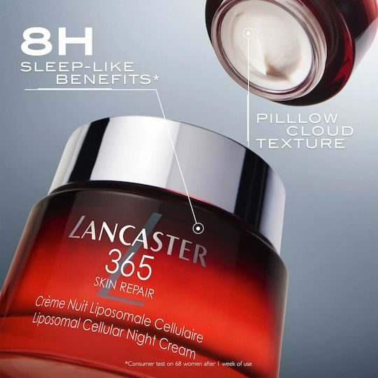 Lancaster 365 Skin Repair 24ωρη Κρέμα Προσώπου Νυκτός για Ενυδάτωση & Αντιγήρανση 50ml