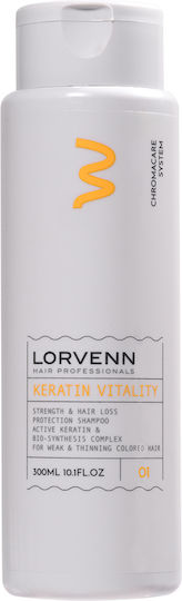 Lorvenn Vitality Shampoos against Hair Loss for All Hair Types 300ml