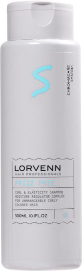 Lorvenn Frizz Free Curl & Elasticity Σαμπουάν Ενυδάτωσης & Λείανσης για Σγουρά Μαλλιά 300ml