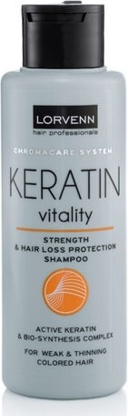 Lorvenn Keratin Vitality Σαμπουάν κατά της Τριχόπτωσης για Όλους τους Τύπους Μαλλιών 100ml