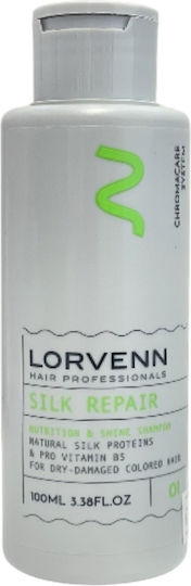 Lorvenn Silk Repair Σαμπουάν Αναδόμησης/Θρέψης & Ενυδάτωσης για Ταλαιπωρημένα Μαλλιά 100ml