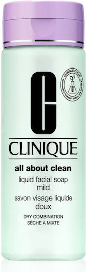 Clinique Liquid Facial Soap Mild Gel Καθαρισμού Προσώπου 200ml