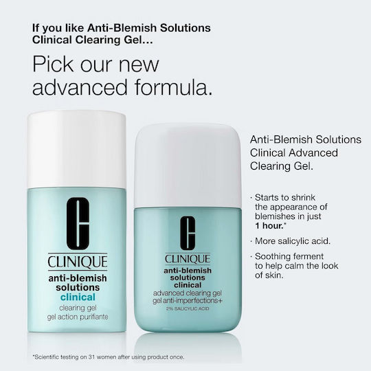 Clinique Anti-Blemish Solutions Clinical Clearing Gel Față pentru Ten Acneic 20ml