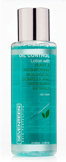 Seventeen Oil Control Lotion With Yeast & Mushrooms’ Biological Complex & Rosemary Extract Lotion Καθαρισμού Προσώπου 100ml