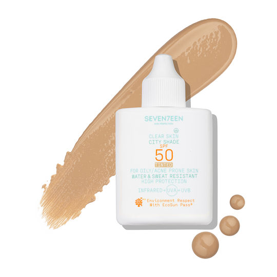 Seventeen City Shade Слънцезащитен Крем За Лице SPF50 С Цвят 35ml