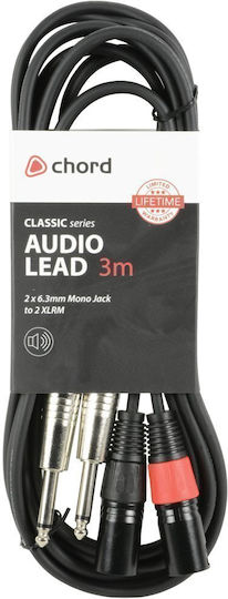 Chord Classic 2xlrm-2×6.3mm 3.0m 190.035uk