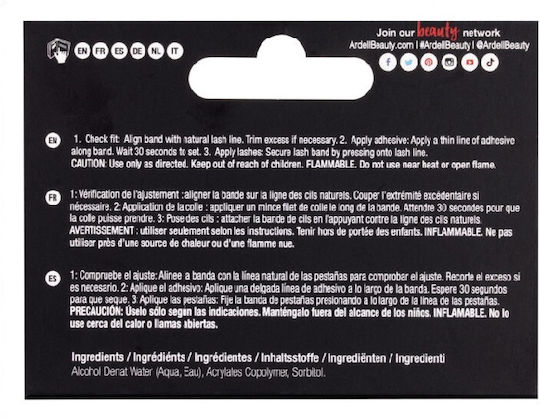 Ardell Brush On Striplash Αδιάβροχη Κόλλα Βλεφαρίδων Clear 5ml