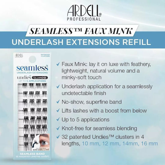 Ardell Gene False Seamless Blană Artificială De Nurcă Magnetice Gene False Pentru Sub Ochi Extensions 32 Bucăți
