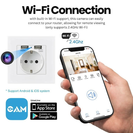 Крита Камера Контактен Приз Iuni Pr1 64gb Wi-fi Full Hd Живо Излъчване На Телефон