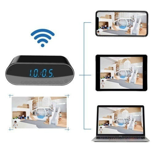Cameră Ascunsă Ceas Wi-fi Iuni Ip07 Full Hd 64gb 160° Viziune Nocturnă Senzor de Mișcare P2p