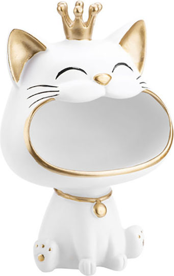 Techkidz Interior Decoration Model King Cat Large Smile White