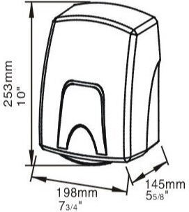 Limpio Uscător de Mâini Plastic cu Senzor Alb 1.5kW
