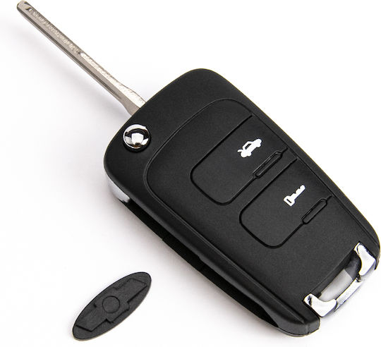 Carcasă Cheie Auto cu Lamă cu 2 Butoane pentru Chevrolet