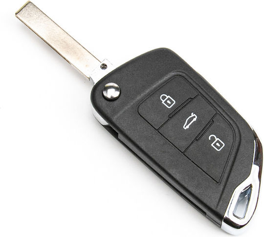 Калъф за Автомобилен Ключ с Острие с 3 Бутона за Citroen / Peugeot / Fiat