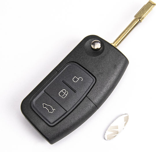 Car Key Shell with Fo21 Blade with 3 Buttons for Ford