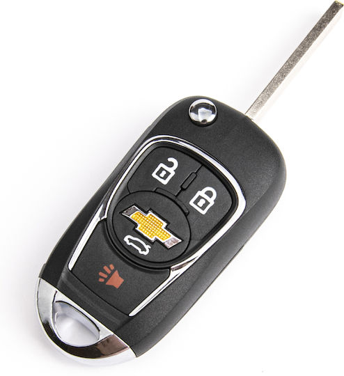 Калъф за Автомобилен Ключ с Острие с 4 Бутона за Chevrolet