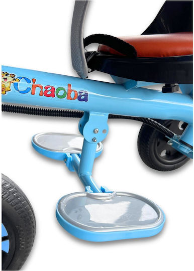 Tricycle Bicycle with Parental Handle for Ages 2-6 Light Blue