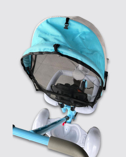 Tricycle Bicycle with Parental Handle for Ages 2-6 Light Blue