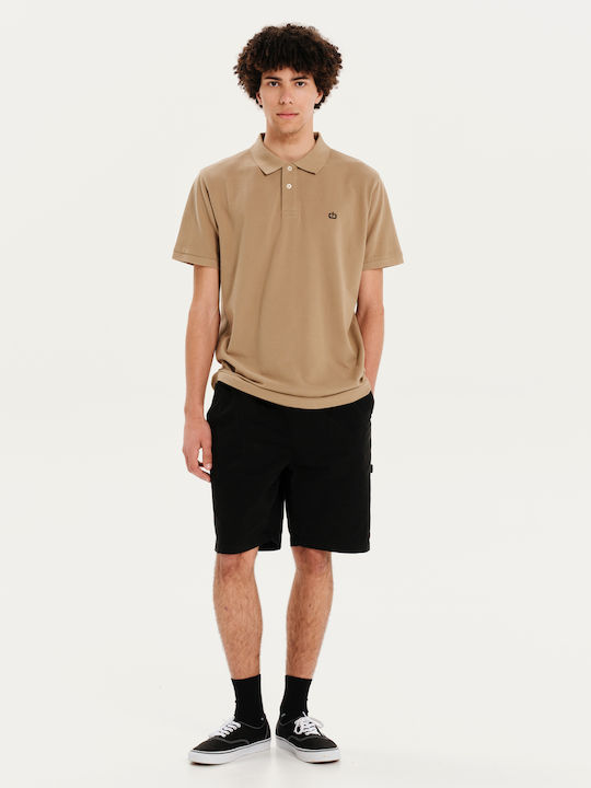 Polo Short Sleeve Blouse Beige