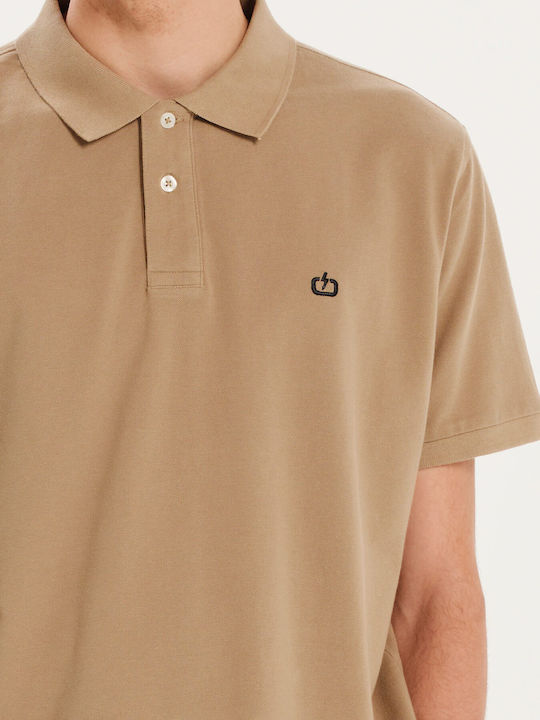 Polo Short Sleeve Blouse Beige