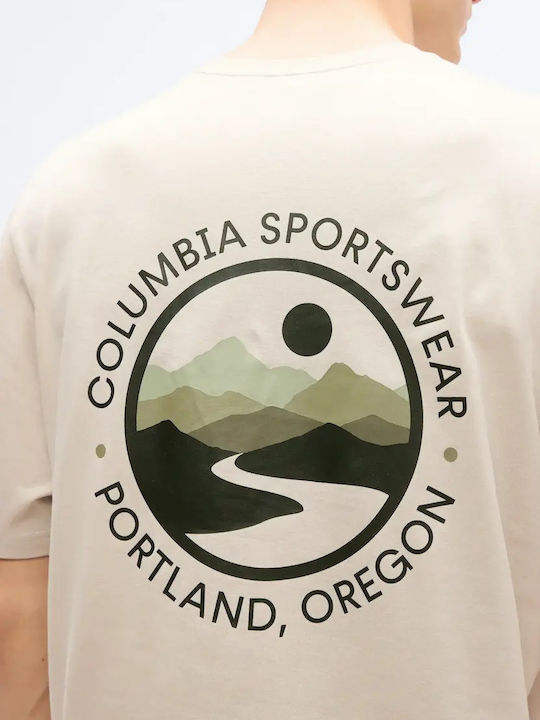 Csc Logo Back T-shirt Beige