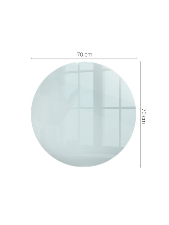 Tulup Rechteckige Tischoberfläche aus Glas in Transparentem Farb 80x60cm 010010820120100000000
