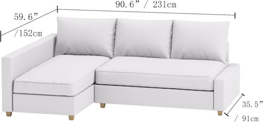 Elastic Cover Corner Sofa Dark Gray